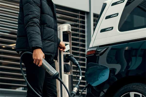 a customer pays to charge their electric vehicle