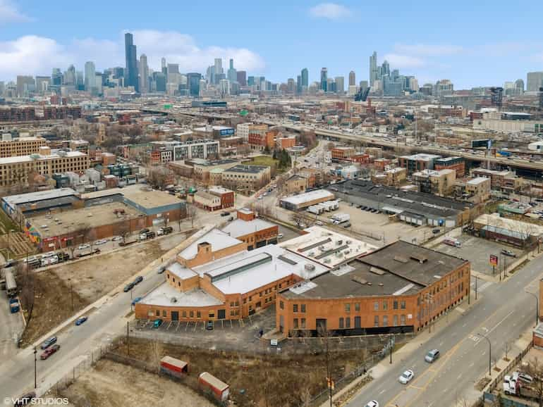 Aerial View of Former Foxtrot Commissary at 900 W. Cermak Rd leased to Bento Nouveau, Inc.