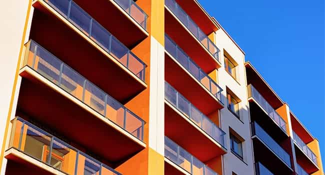 low angle view of a multifamily investment property
