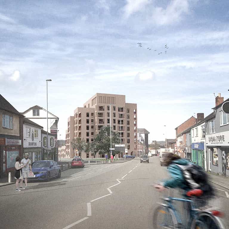 A CGI image of the proposals at the Former Zanzibar nightclub