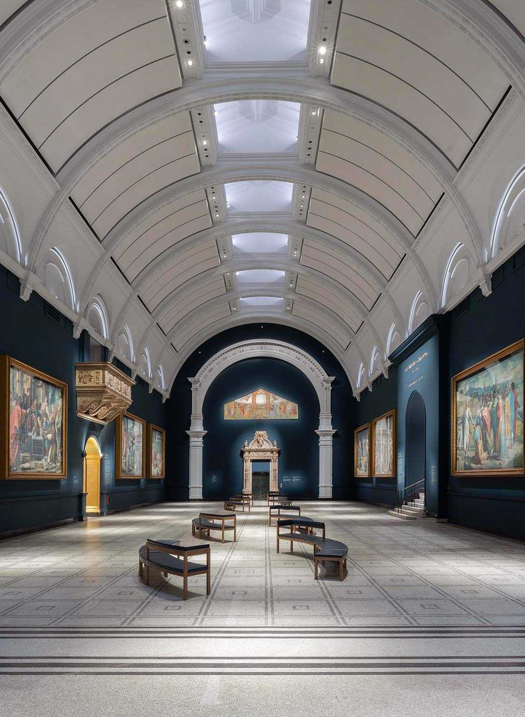 An internal shot of The Victoria & Albert Museum in Central London