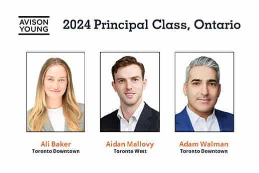 Avison Young welcomes Ontario-based leaders to its 2024 Principal Class  