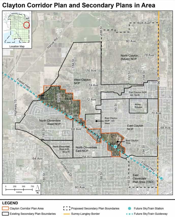 Plan for Clayton Corridor in Fraser Valley British Columbia